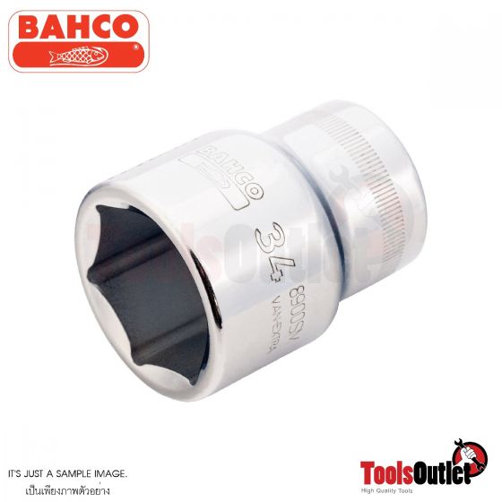 3/4" Square Drive Sockets with Metric Hex Profile ลูกบ๊อกรู 3/4"-6 เหลี่ยม BAHCO รุ่น 8900SM