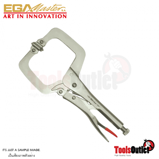 C CLAMPS SWIVEL PADS GRIP PLIER TITACROM® คีมล็อคปากแบน EGAMASTER 11" #62490