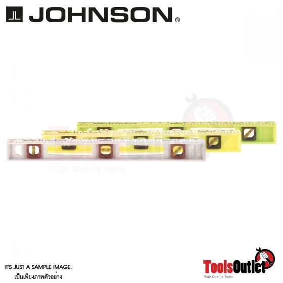 ALUMINUM LEVELS ระดับน้ำพลาสติคมีสเกลนิ้ว-มิล JOHNSON รุ่น 7700