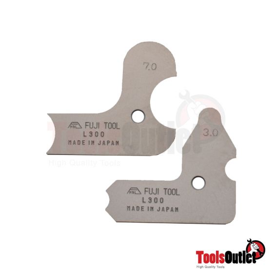 Radius Measuring Gauge เกจวัดรัศมี(แสตนเลส) 12 ใบ/ชุด Fujitool รุ่น L300