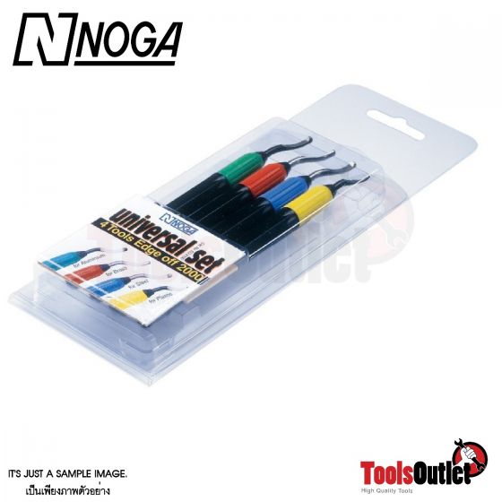 PLASTIC EDGE OFF SET ใบมีดขูดลบคมพร้อมด้าม 4 อัน/ชุด NOGA รุ่น EO2100