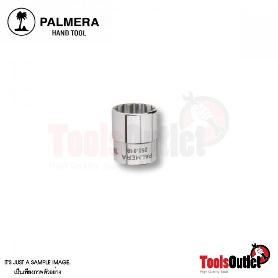 Socket bit ลูกบ๊อกรู 3/8"-12 เหลี่ยม PALMERA รุ่น 252.000