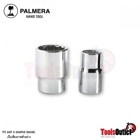Socket bit ลูกบ๊อกรู 1/2"-12 เหลี่ยม PALMERA รุ่น 256.000