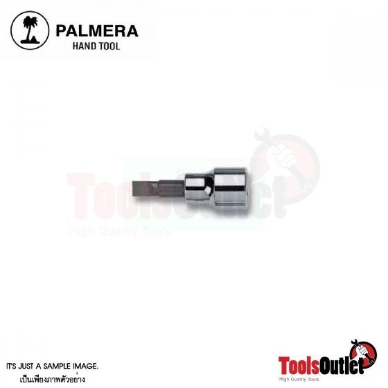 Vasos con Puntas Rectas ลูกบ๊อกรู1/4" ปลายไขควงแบน (1X5.5 มิล) PALMERA รุ่น 258.103