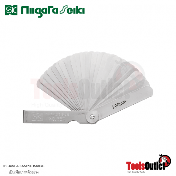 Thickness gauge (111047) ฟิลเลอร์เกจ 150mm 13 ใบชุด (0.03-3.00mm) SK รุ่น 150MX