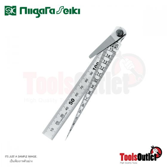 Taper Gauge with ruler เตเปอร์เกจ พร้อมไม้บรรทัดแสตนเลส(007200) SK Niigata Seiki รุ่น TPG-700S