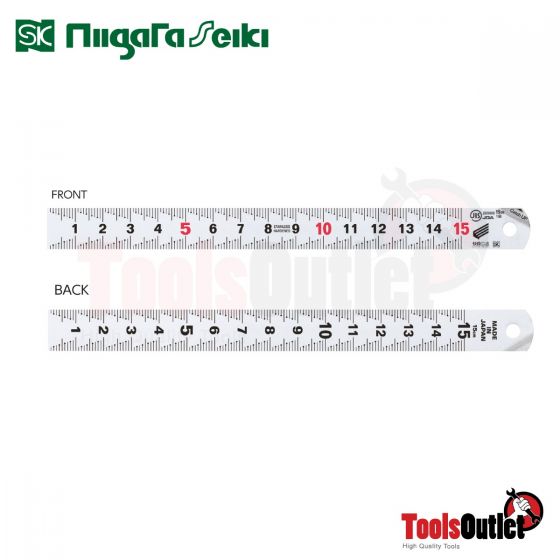 KAIDAN CATCH-UP SCALE (111158)ไม้บรรทัดมิลล้วนสแตนเลสแบบหยิบจับง่ายขนาด150 mm SK Niigata Seiki รุ่น CU-15KD