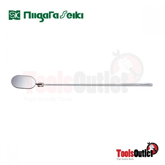 TELESCOPING INSPECTION MIRROR Oval 50×25 mm กระจกส่องเครื่องแบบวงรี SK Niigata Seiki รุ่น IMT-50K