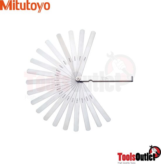 Thickness Gauge ฟิลเลอร์เกจ 28 ใบชุด Mitutoyo รุ่น 184-303S (0.05-1.0XL150มิล)